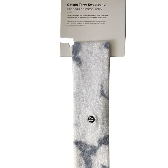 LULULEMON ATHLETICA Cotton Terry Sweatband NWT Cotton Terry Sweatband LU9AUSS ONE SIZE RHIG | Mercari main image 2